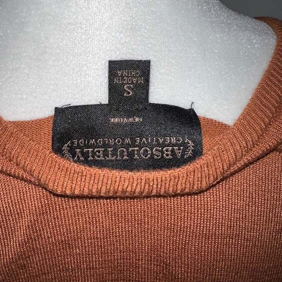Absolutely Creative Worldwide Brown Sweater Size Small - Picture 9 of 9